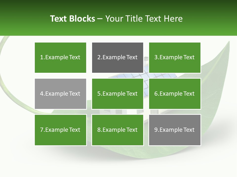 Ecology Roof Tech PowerPoint Template