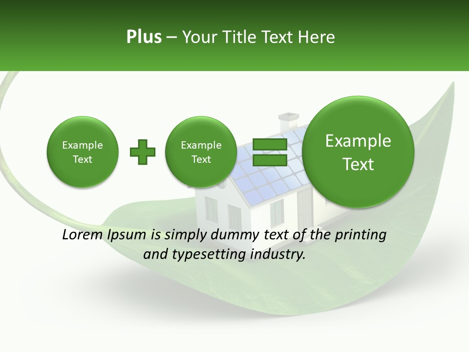 Ecology Roof Tech PowerPoint Template