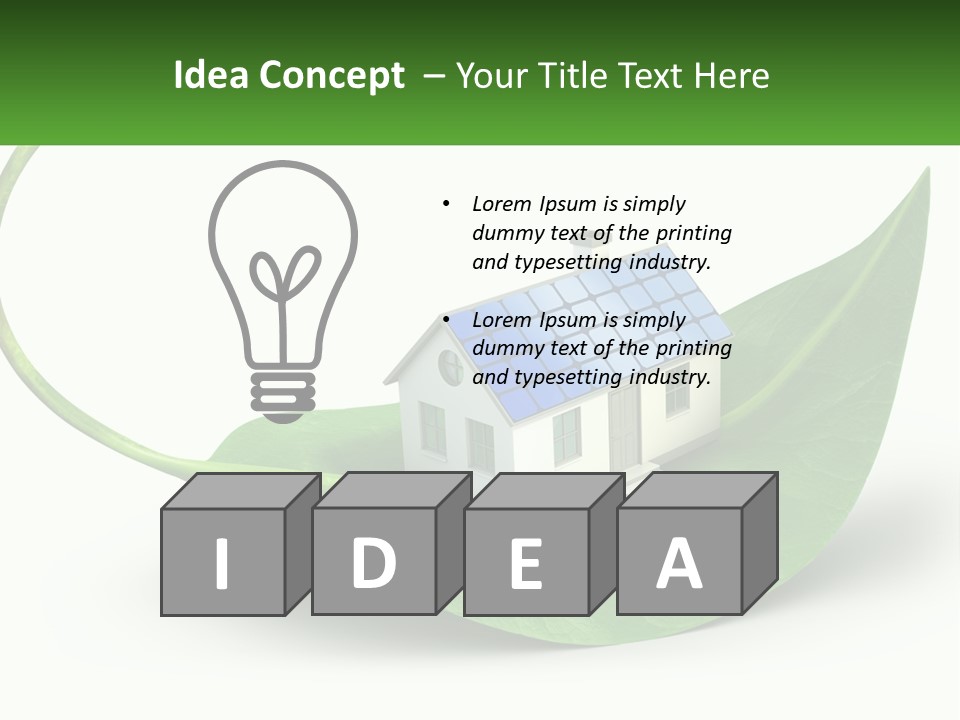 Ecology Roof Tech PowerPoint Template