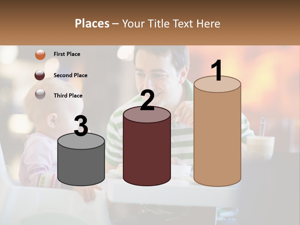 Horizontal Female Young PowerPoint Template