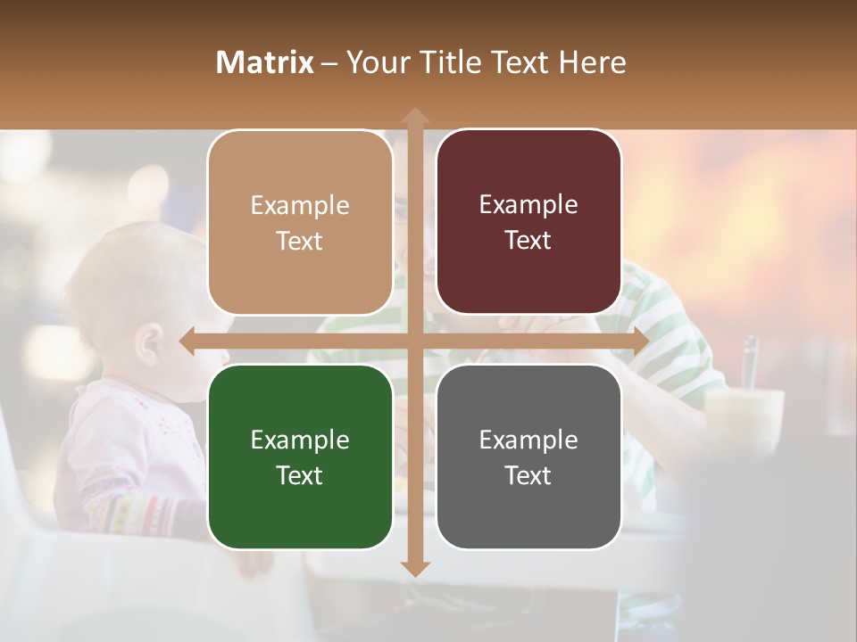 Horizontal Female Young PowerPoint Template