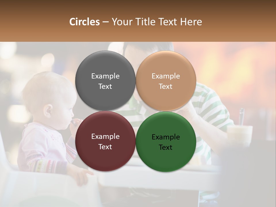 Horizontal Female Young PowerPoint Template