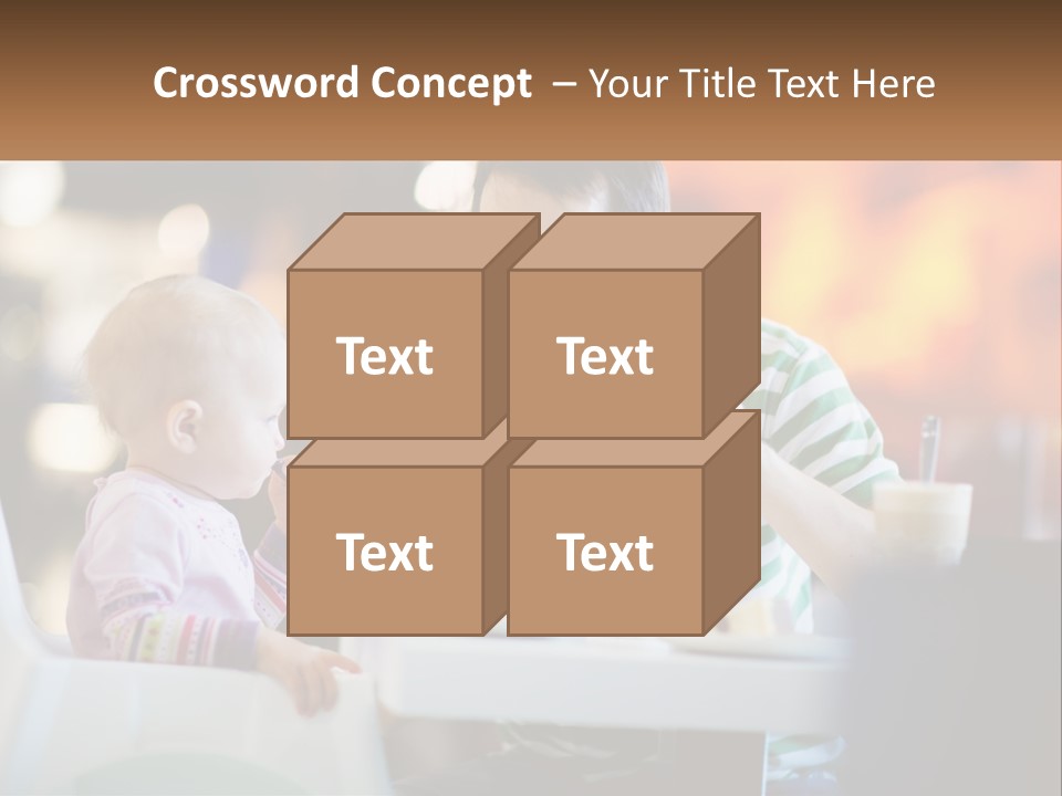 Horizontal Female Young PowerPoint Template