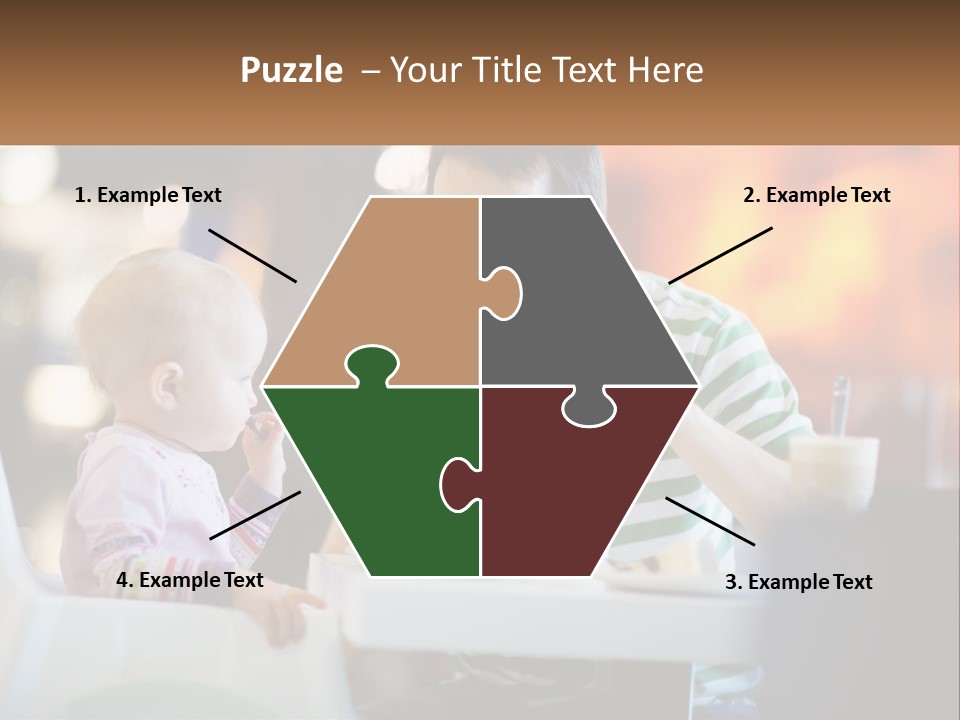 Horizontal Female Young PowerPoint Template