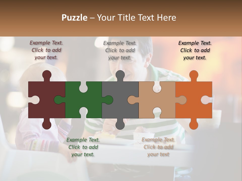 Horizontal Female Young PowerPoint Template