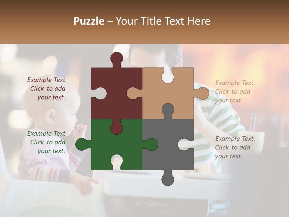 Horizontal Female Young PowerPoint Template