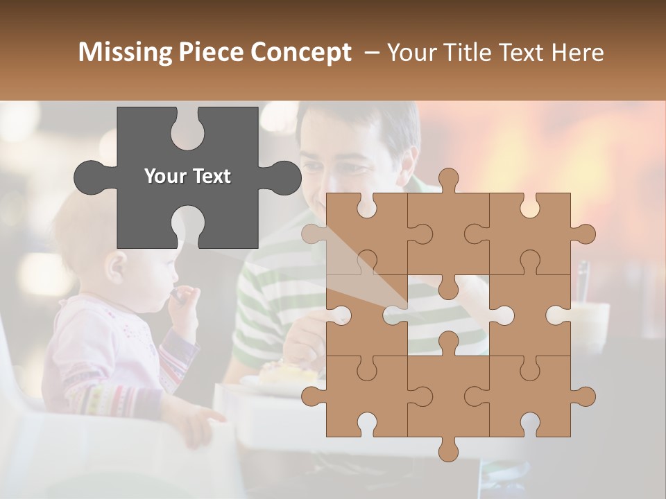 Horizontal Female Young PowerPoint Template