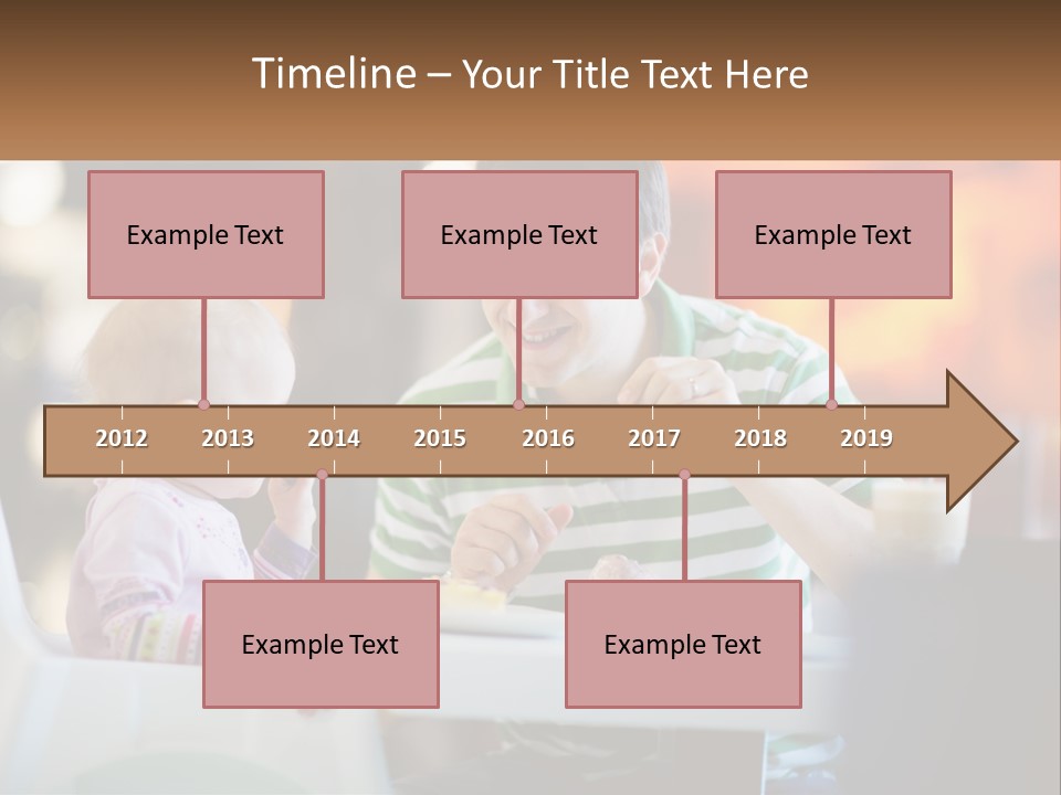 Horizontal Female Young PowerPoint Template