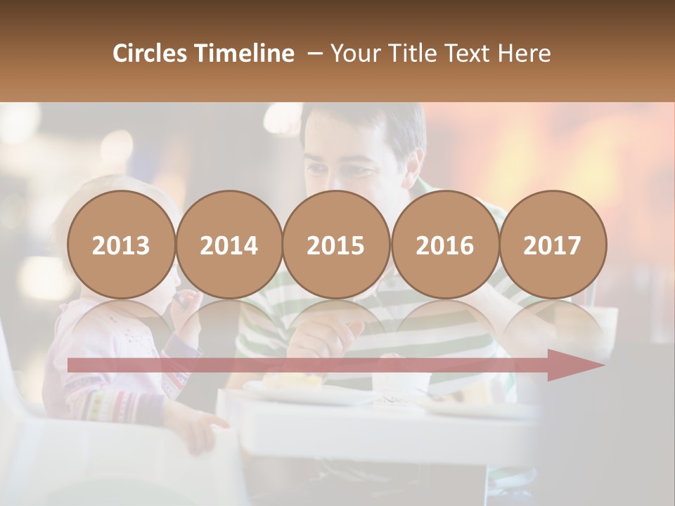 Horizontal Female Young PowerPoint Template