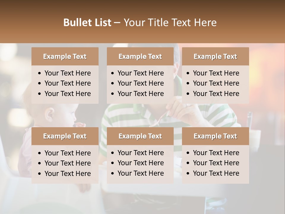 Horizontal Female Young PowerPoint Template