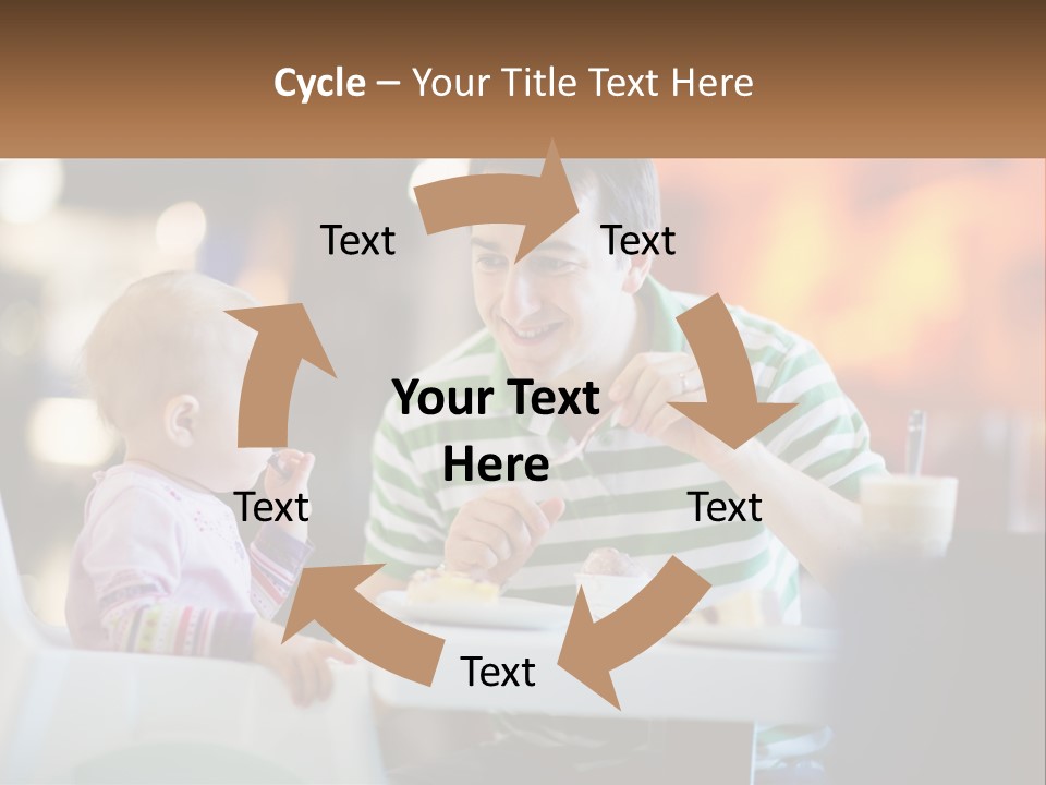 Horizontal Female Young PowerPoint Template
