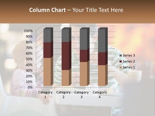 Horizontal Female Young PowerPoint Template