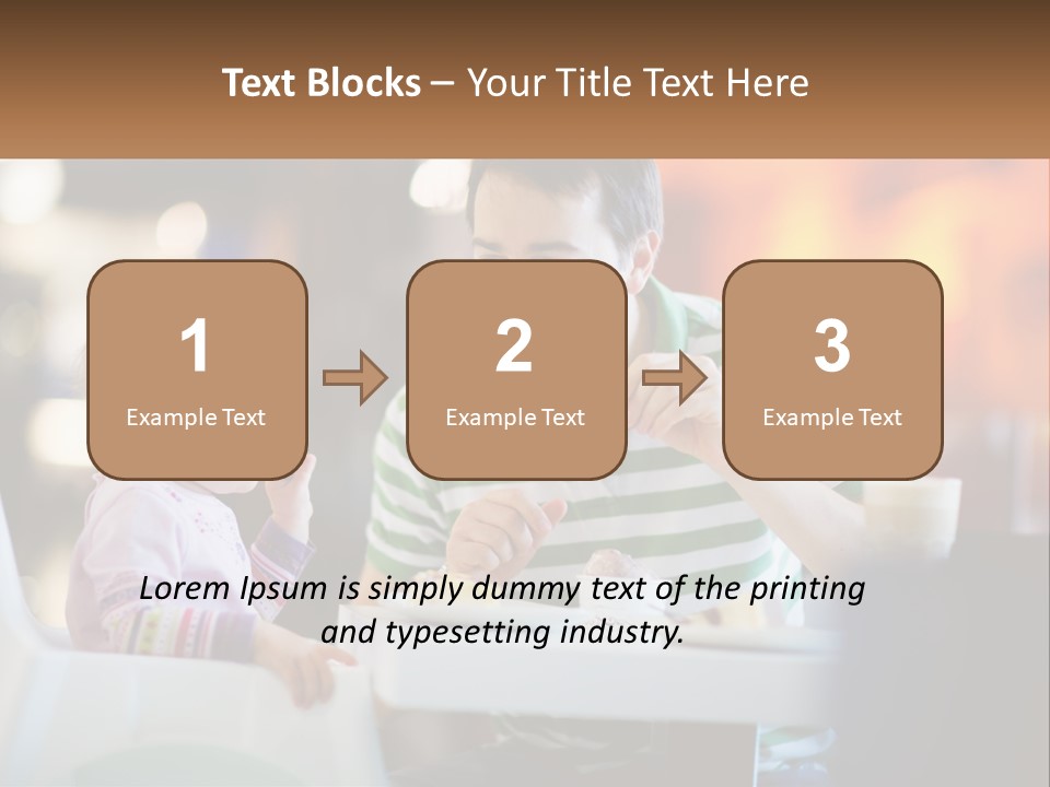 Horizontal Female Young PowerPoint Template