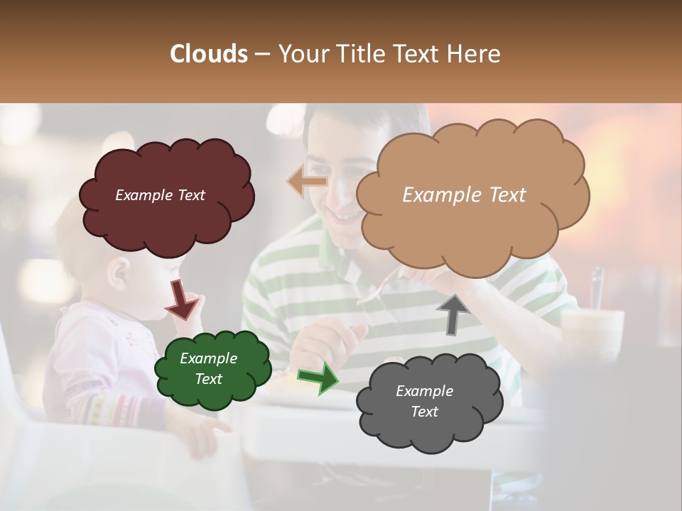 Horizontal Female Young PowerPoint Template