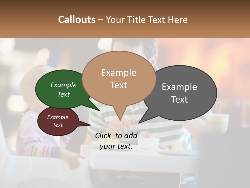 Horizontal Female Young PowerPoint Template