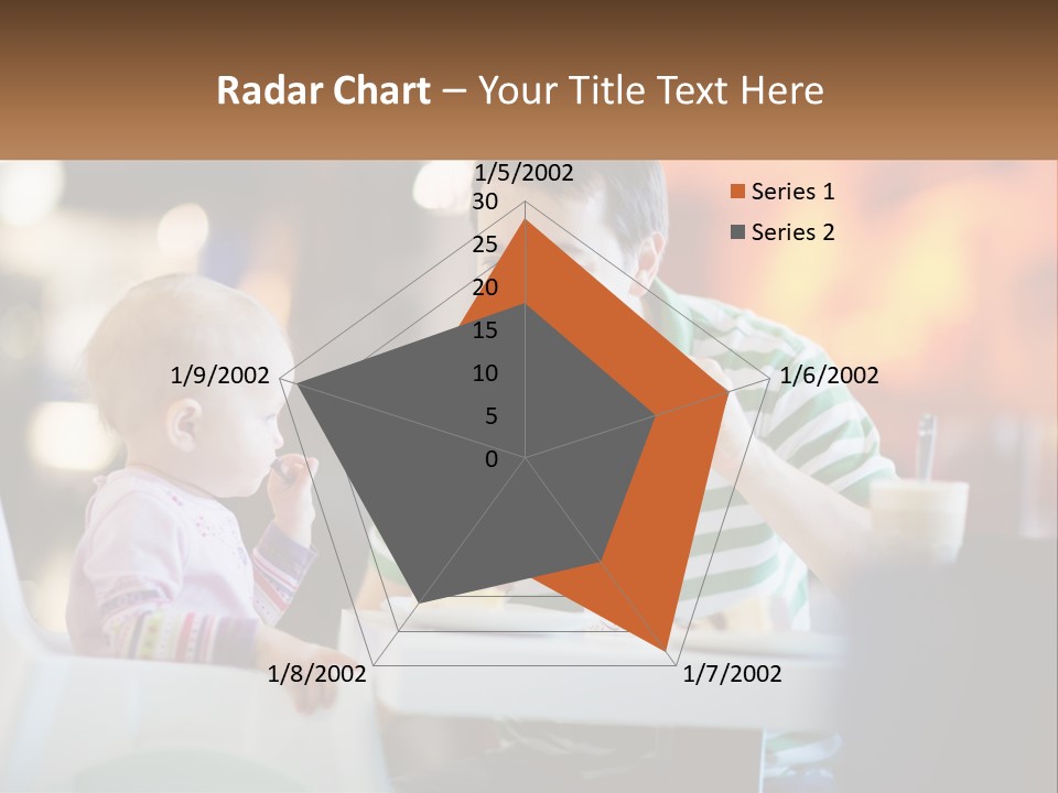 Horizontal Female Young PowerPoint Template
