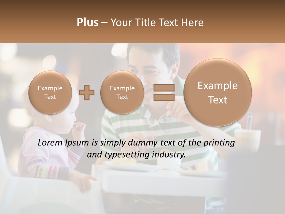 Horizontal Female Young PowerPoint Template
