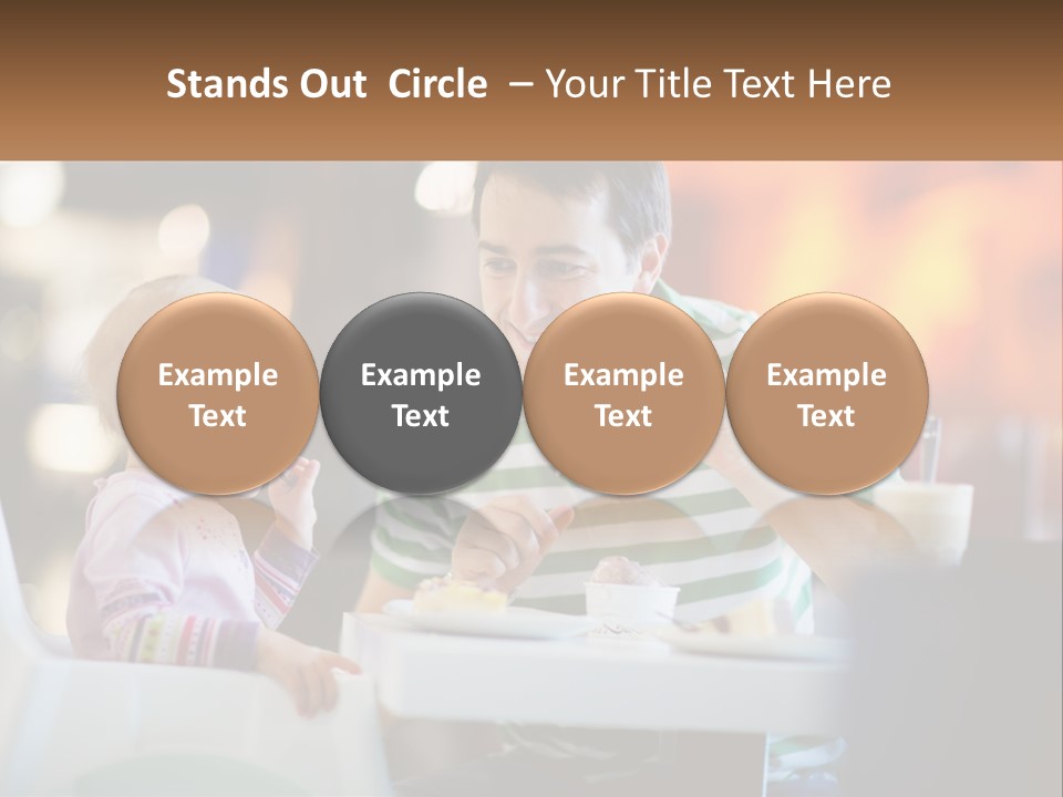 Horizontal Female Young PowerPoint Template