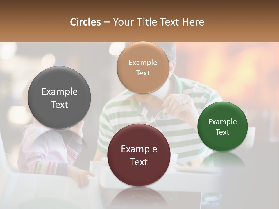 Horizontal Female Young PowerPoint Template