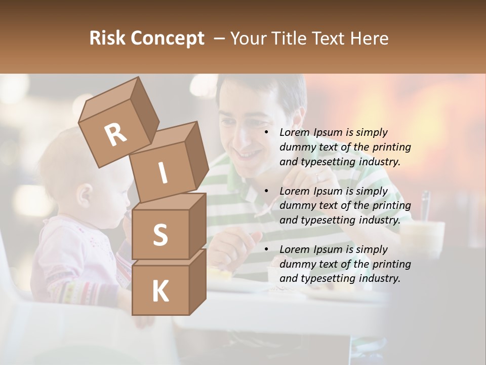 Horizontal Female Young PowerPoint Template