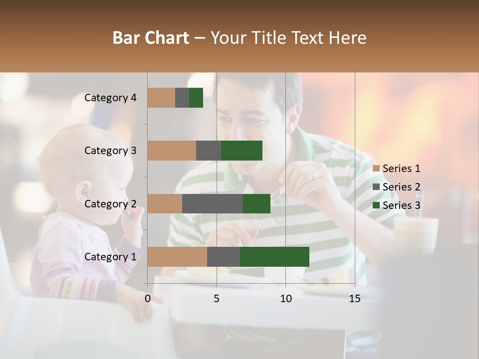 Horizontal Female Young PowerPoint Template