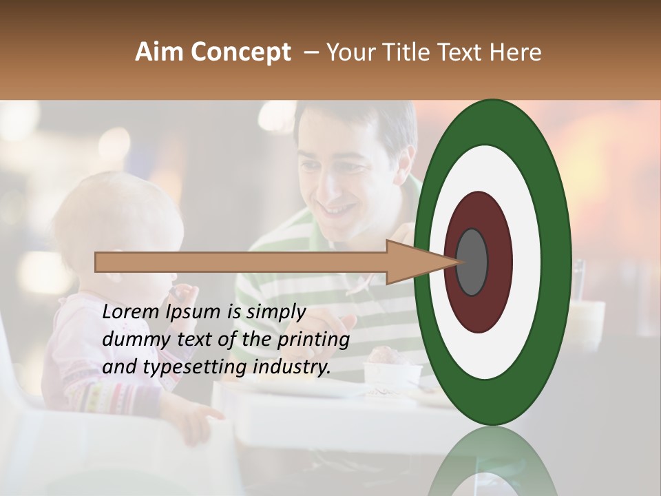 Horizontal Female Young PowerPoint Template