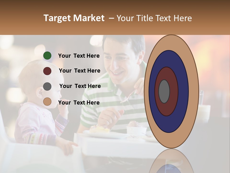 Horizontal Female Young PowerPoint Template