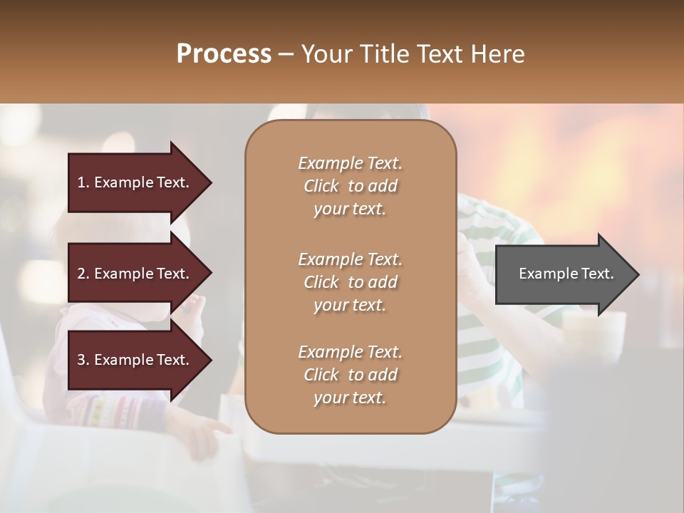 Horizontal Female Young PowerPoint Template