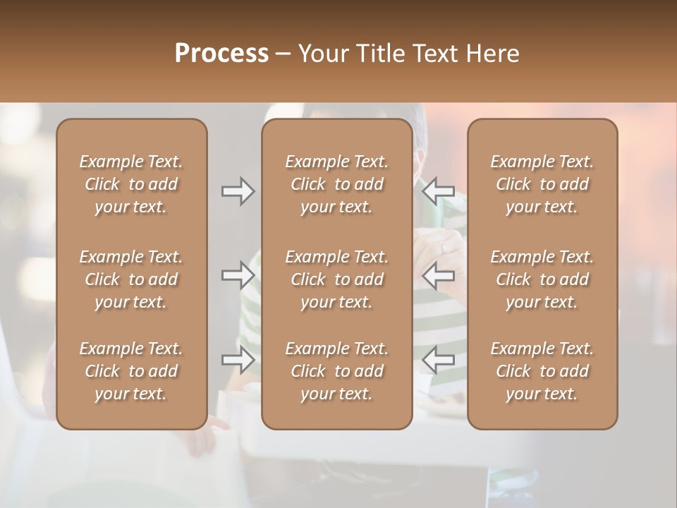 Horizontal Female Young PowerPoint Template