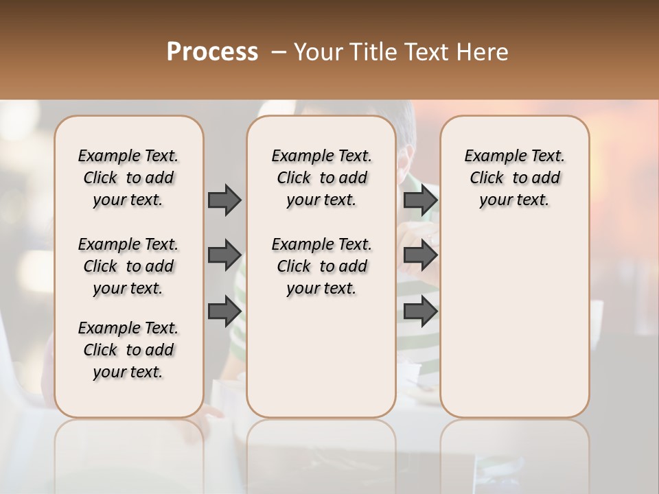 Horizontal Female Young PowerPoint Template