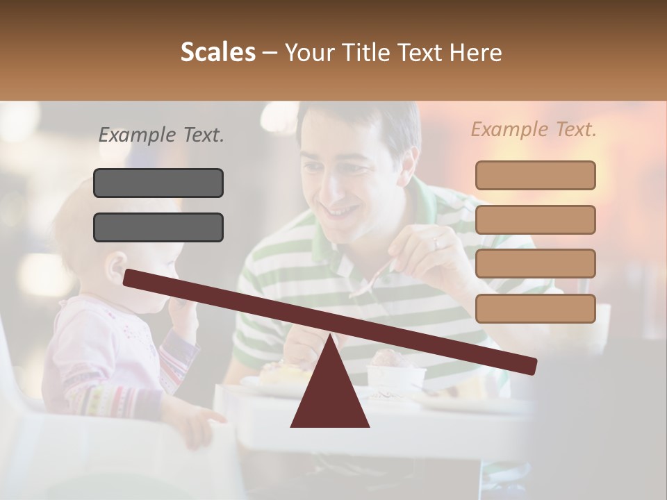 Horizontal Female Young PowerPoint Template