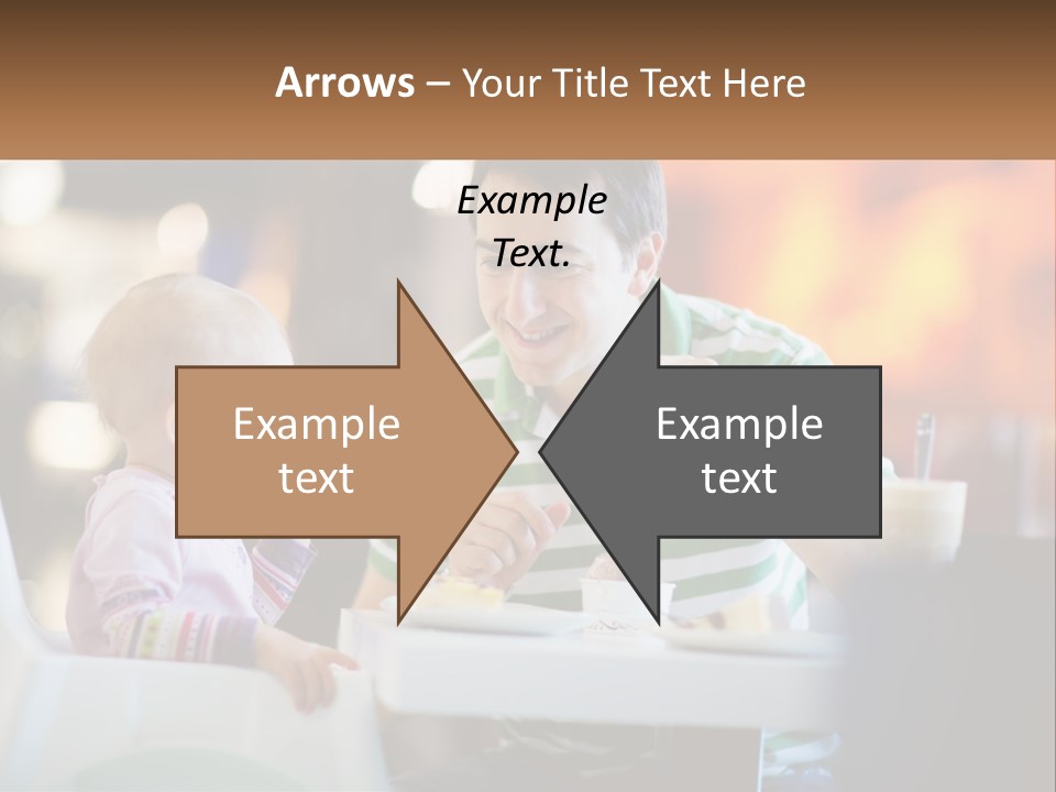 Horizontal Female Young PowerPoint Template