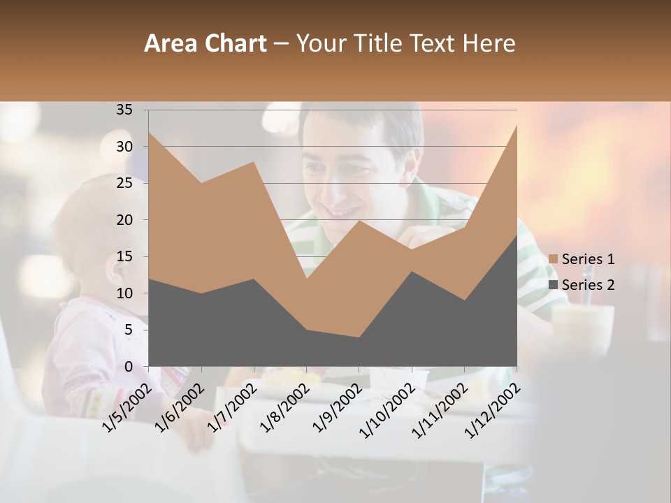 Horizontal Female Young PowerPoint Template