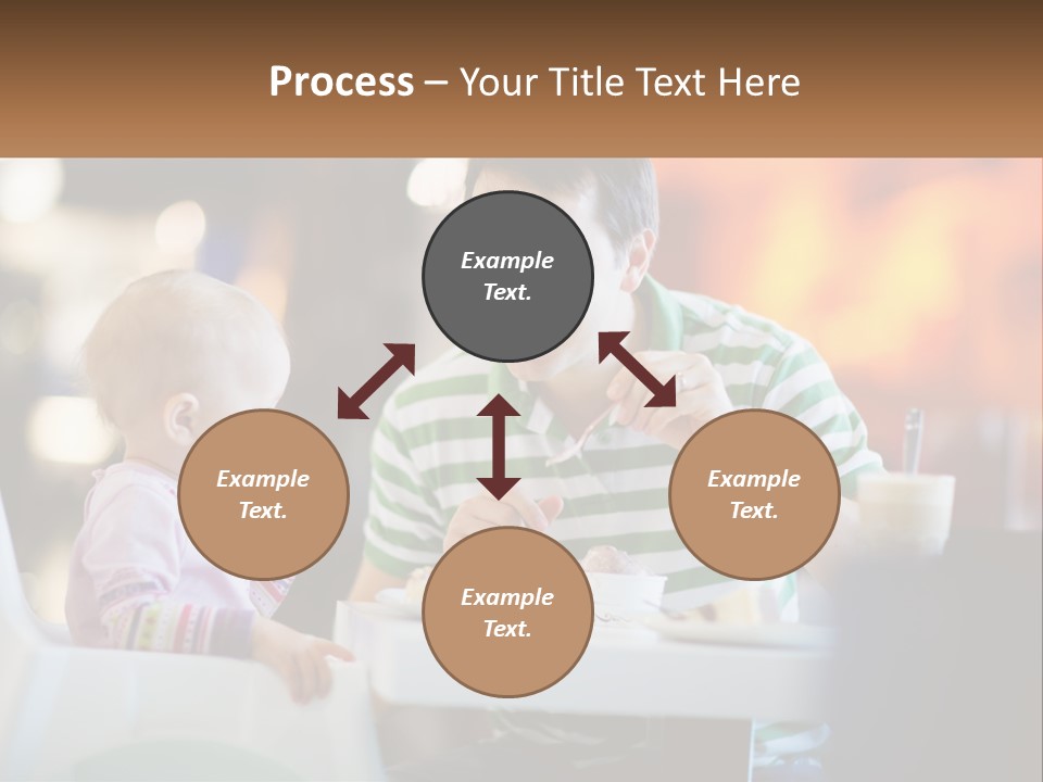 Horizontal Female Young PowerPoint Template