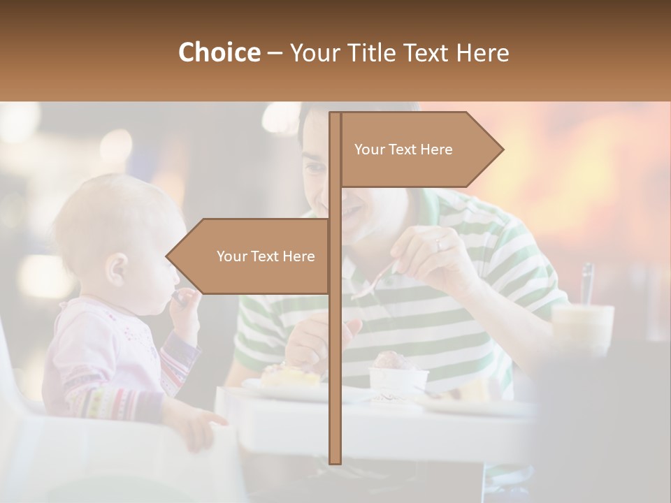 Horizontal Female Young PowerPoint Template