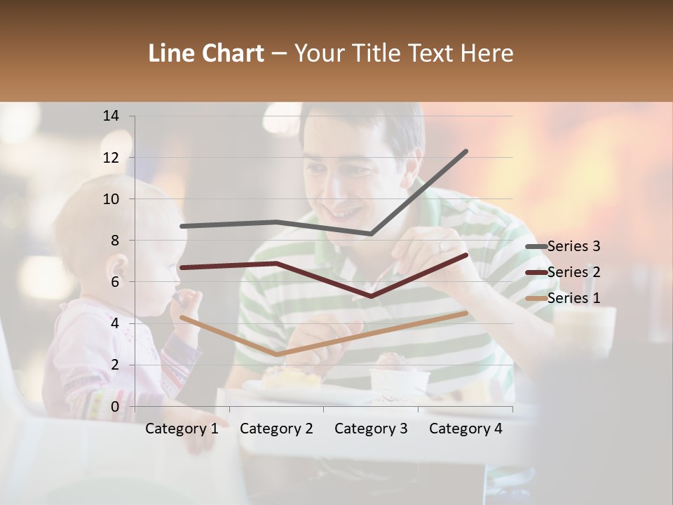 Horizontal Female Young PowerPoint Template