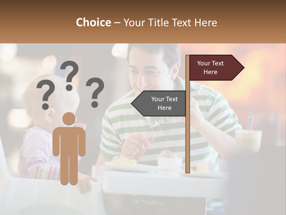 Horizontal Female Young PowerPoint Template