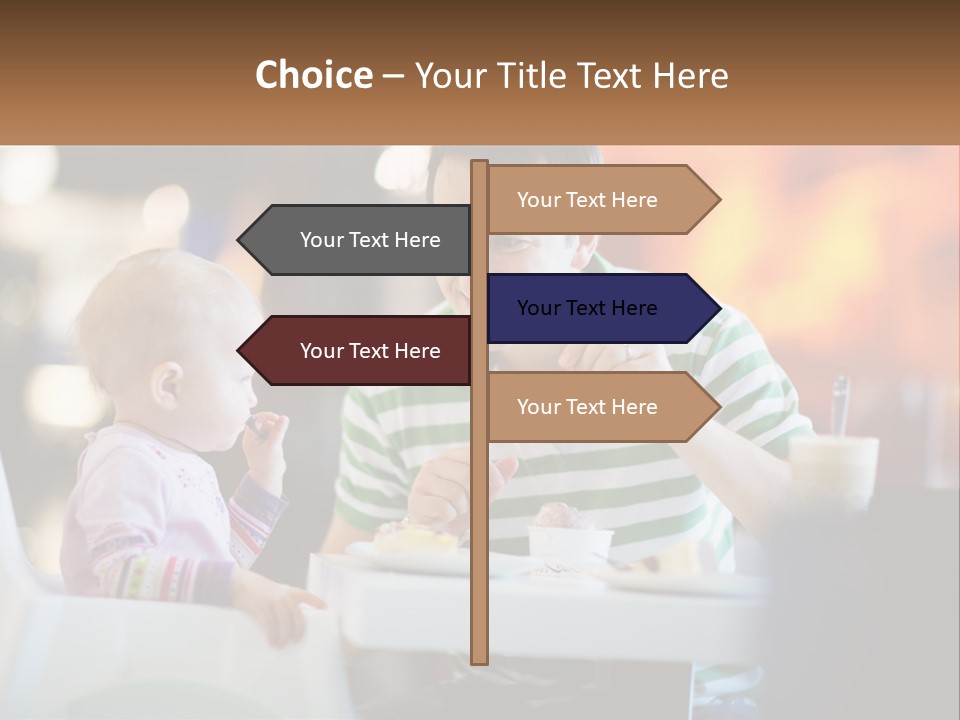 Horizontal Female Young PowerPoint Template