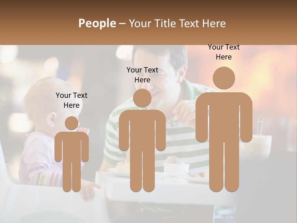 Horizontal Female Young PowerPoint Template