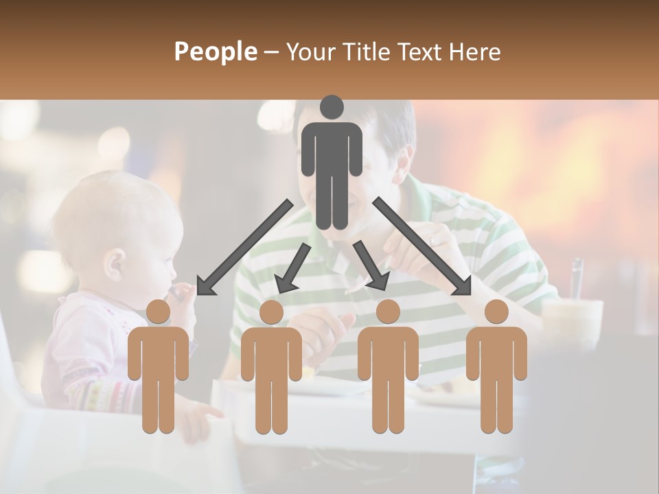 Horizontal Female Young PowerPoint Template