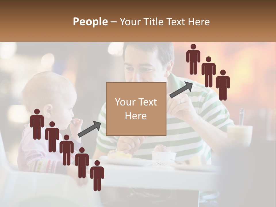 Horizontal Female Young PowerPoint Template