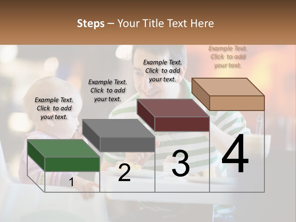 Horizontal Female Young PowerPoint Template