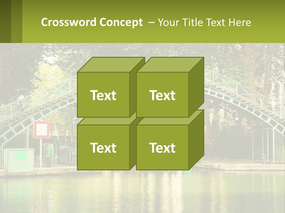 Green Transportation Cityscape PowerPoint Template