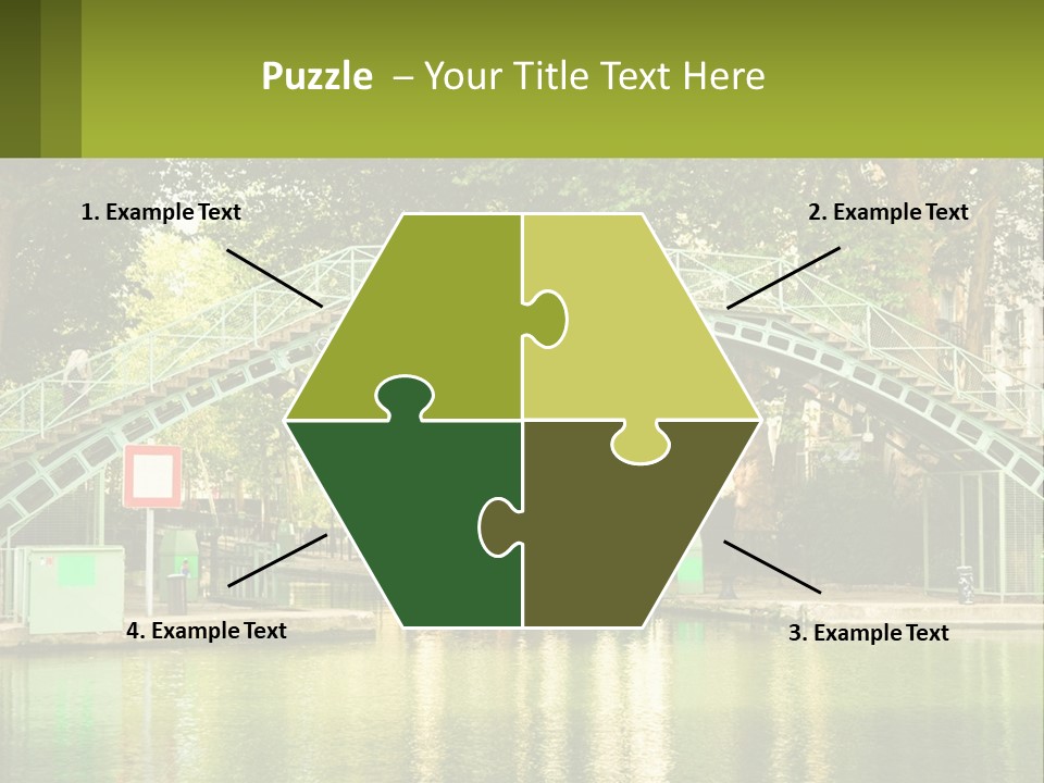 Green Transportation Cityscape PowerPoint Template