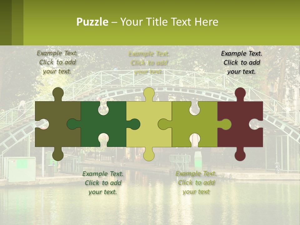 Green Transportation Cityscape PowerPoint Template