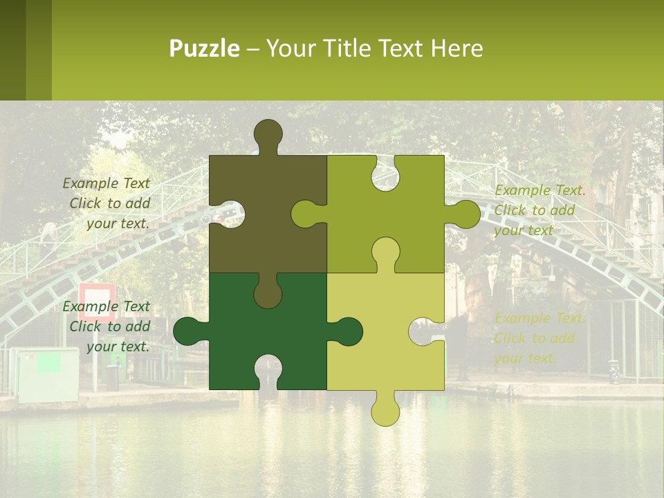 Green Transportation Cityscape PowerPoint Template