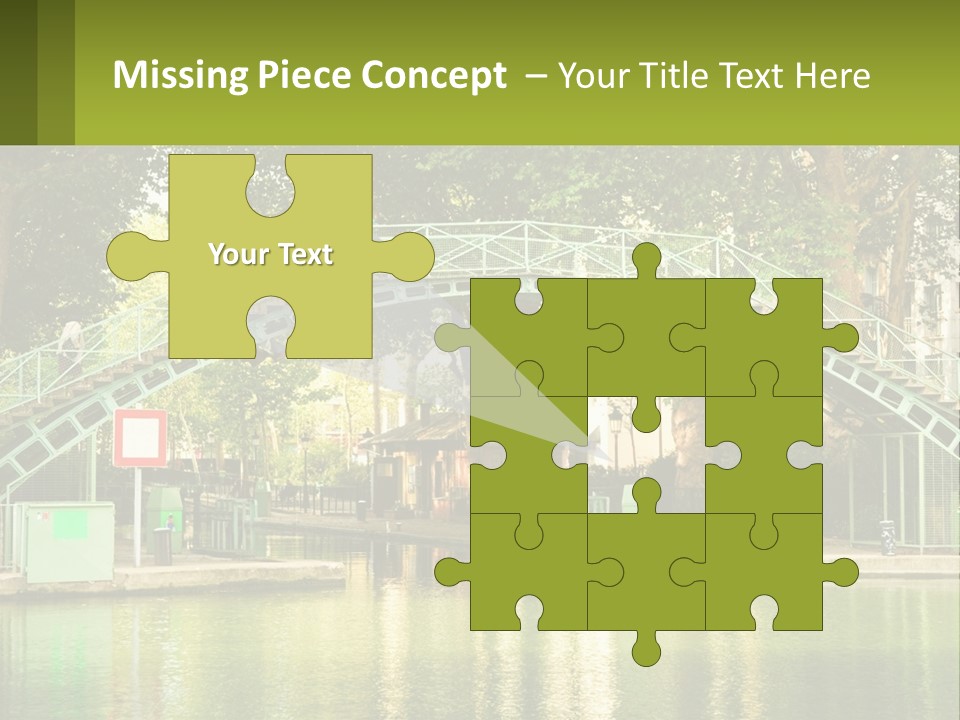 Green Transportation Cityscape PowerPoint Template