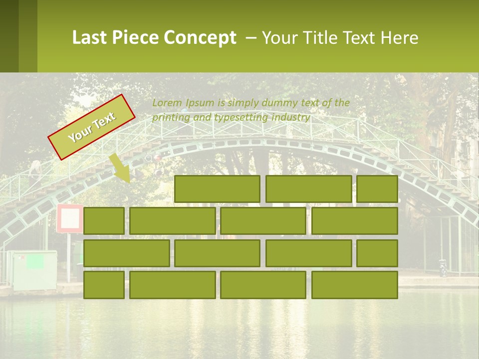 Green Transportation Cityscape PowerPoint Template