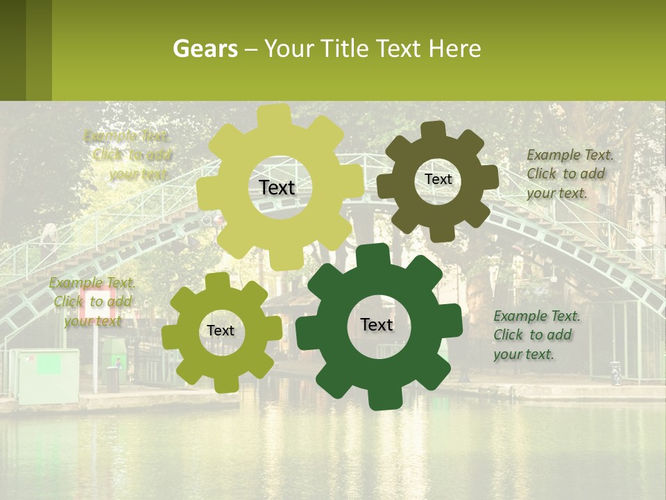 Green Transportation Cityscape PowerPoint Template