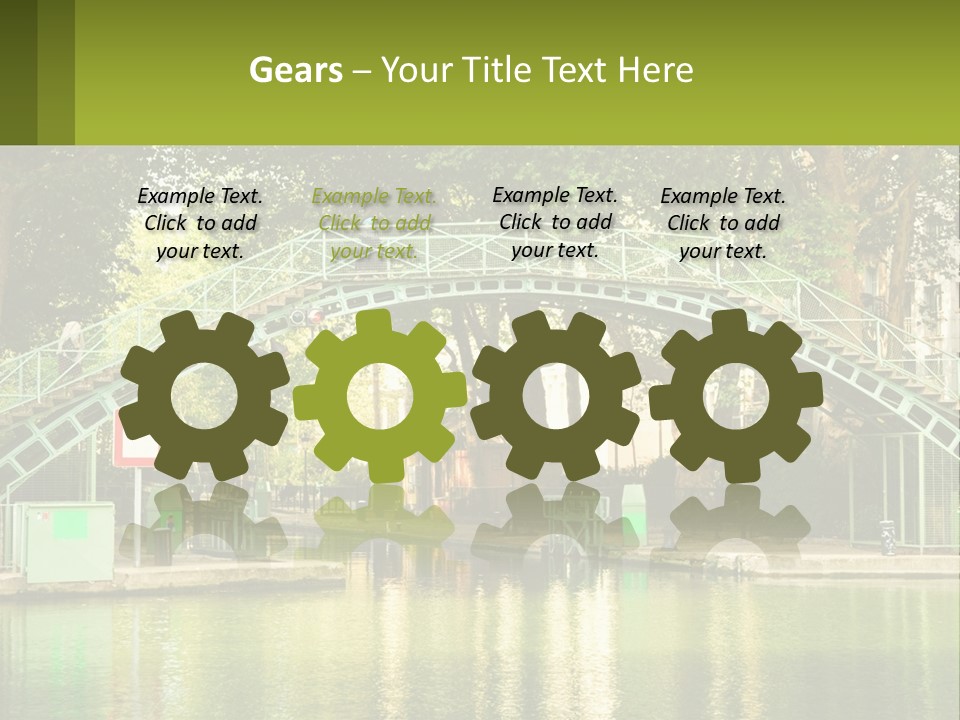 Green Transportation Cityscape PowerPoint Template